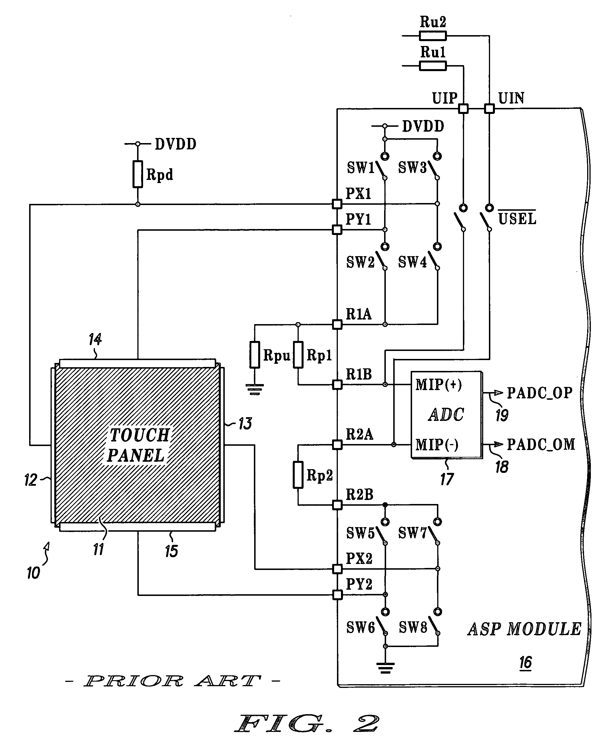 Keypad signal input apparatus