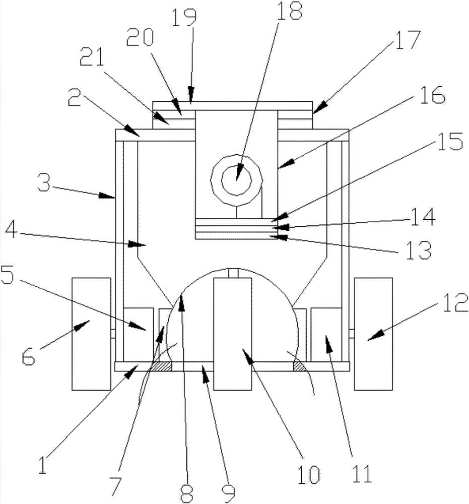 Dust collection robot structure