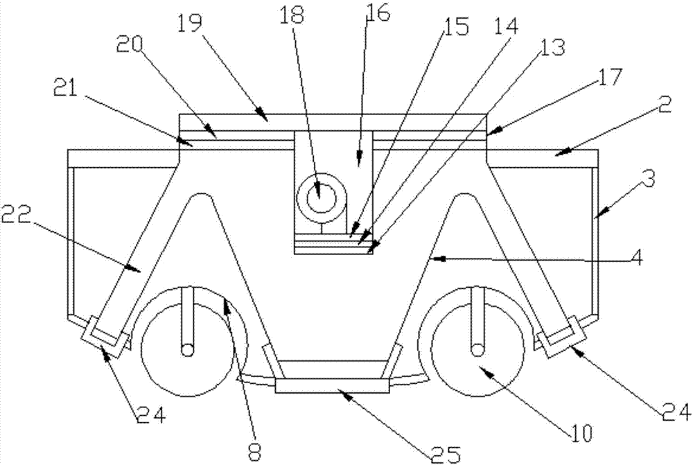 Dust collection robot structure