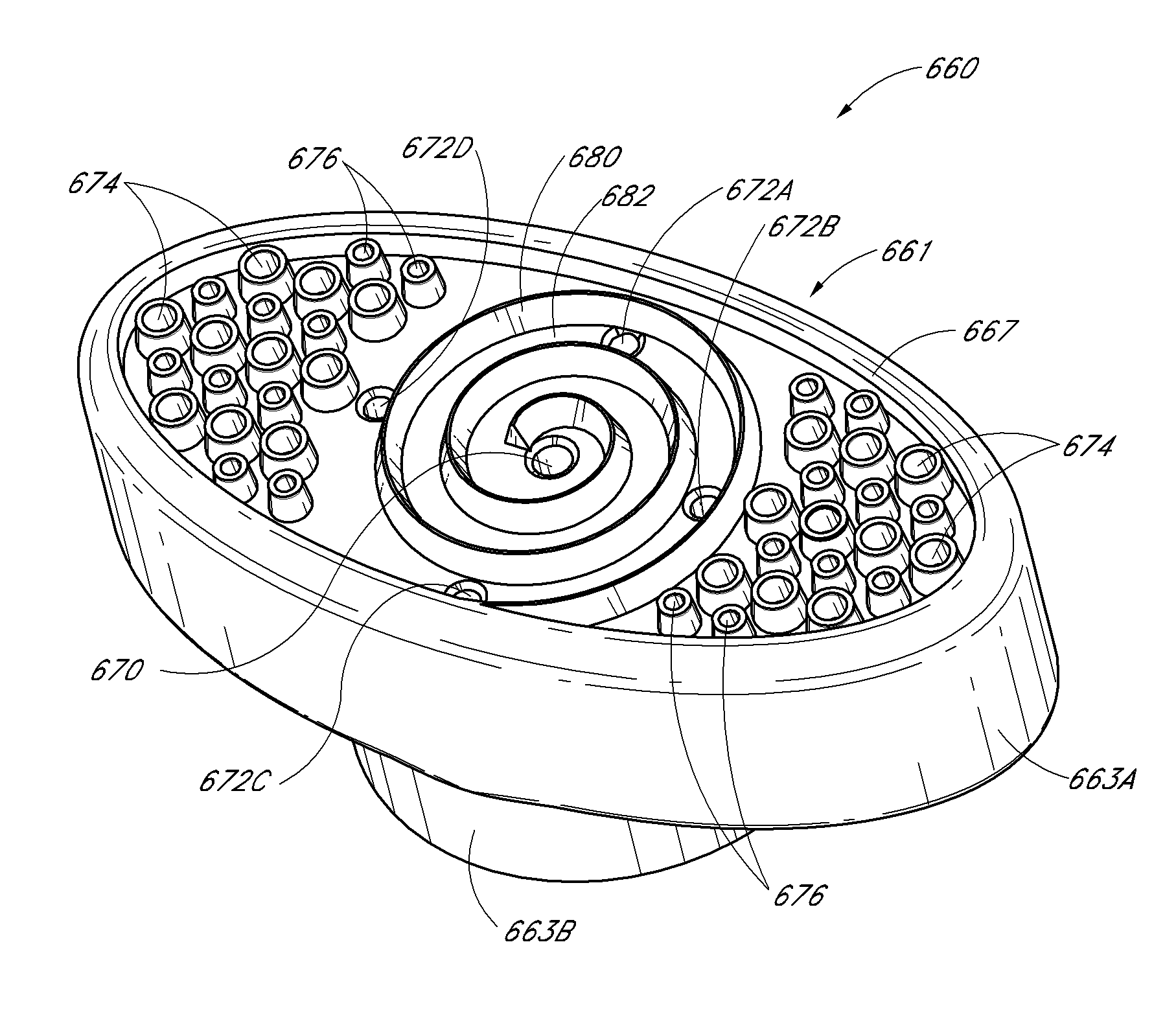 Devices for treating skin using treatment materials located along a tip