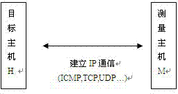 Active detection-based host IP flow estimation method