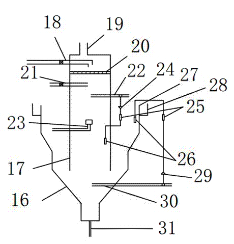 Phosphorus recovery device for excess sludge