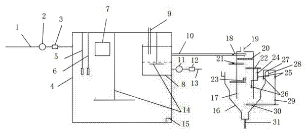 Phosphorus recovery device for excess sludge