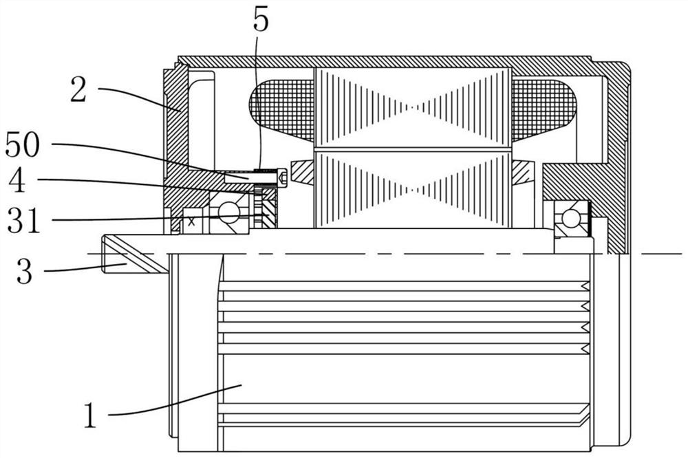 Motor capable of quickly stopping