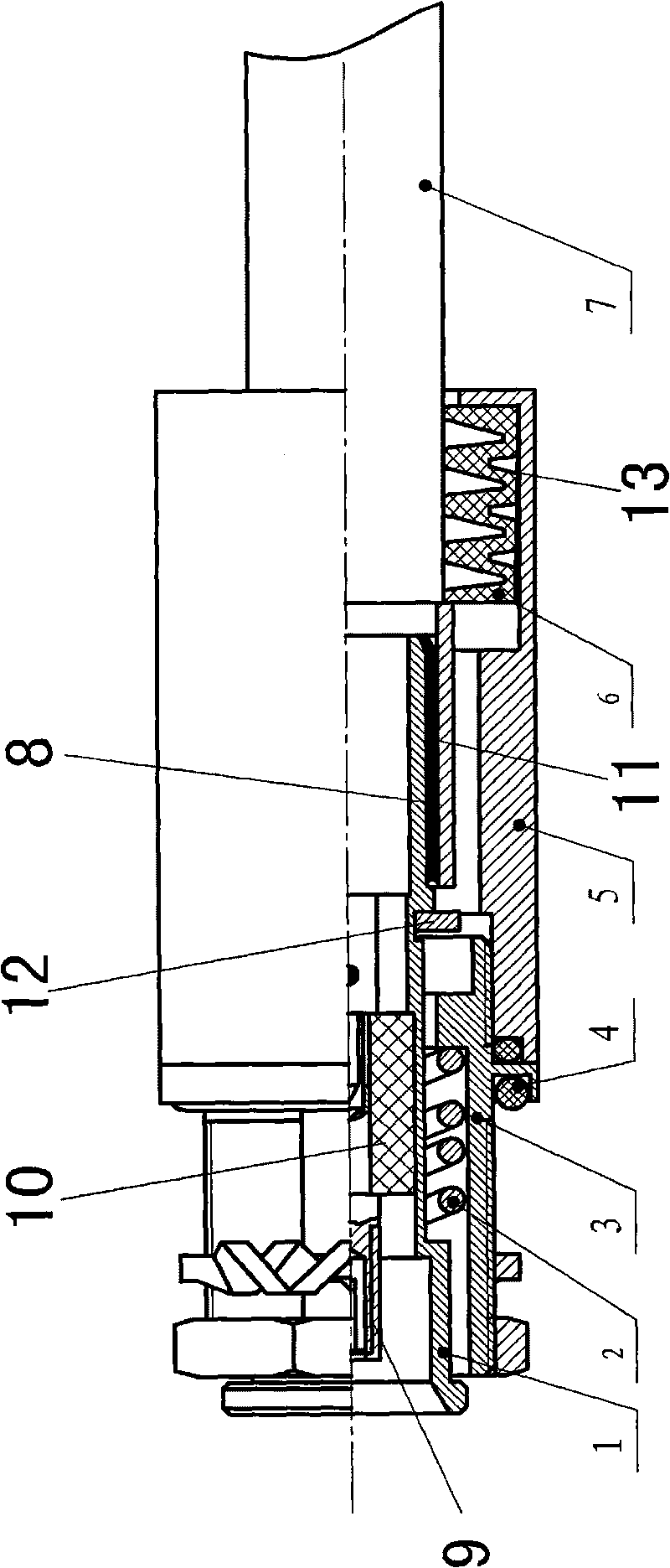 Floating water sealing coaxial electric connector