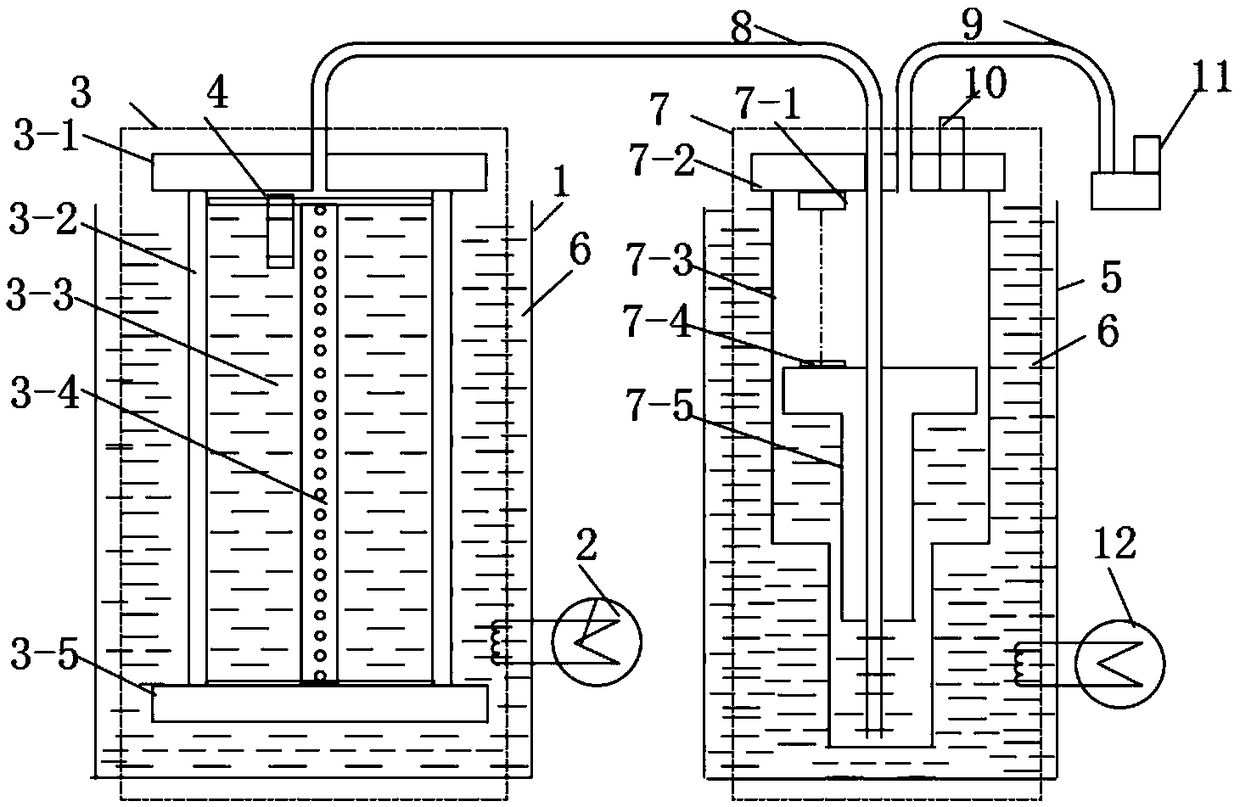 Device and method for measuring volume change rate of phase change power system