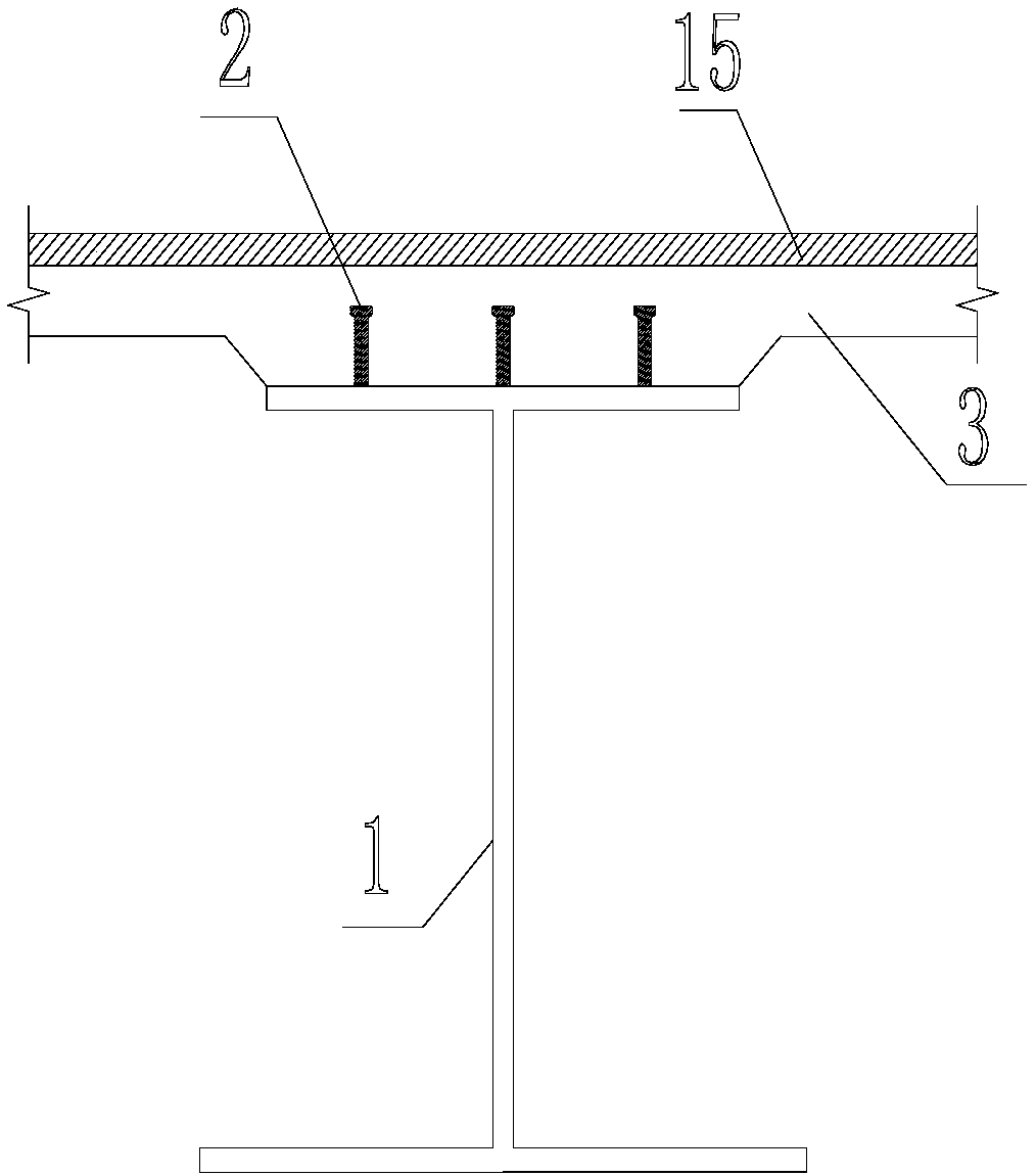 Pre-bending construction method for steel-concrete combined girders