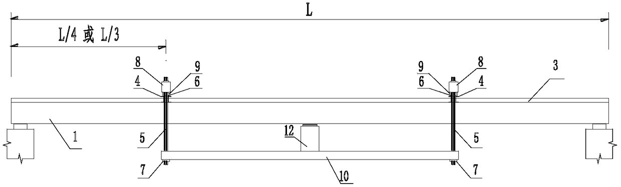 Pre-bending construction method for steel-concrete combined girders