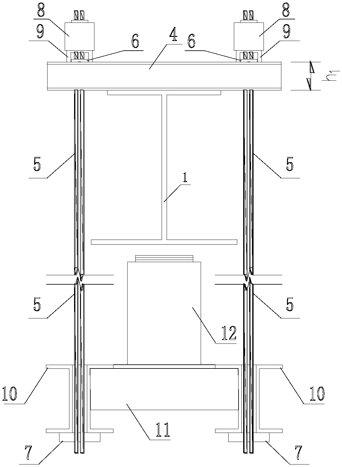 Pre-bending construction method for steel-concrete combined girders