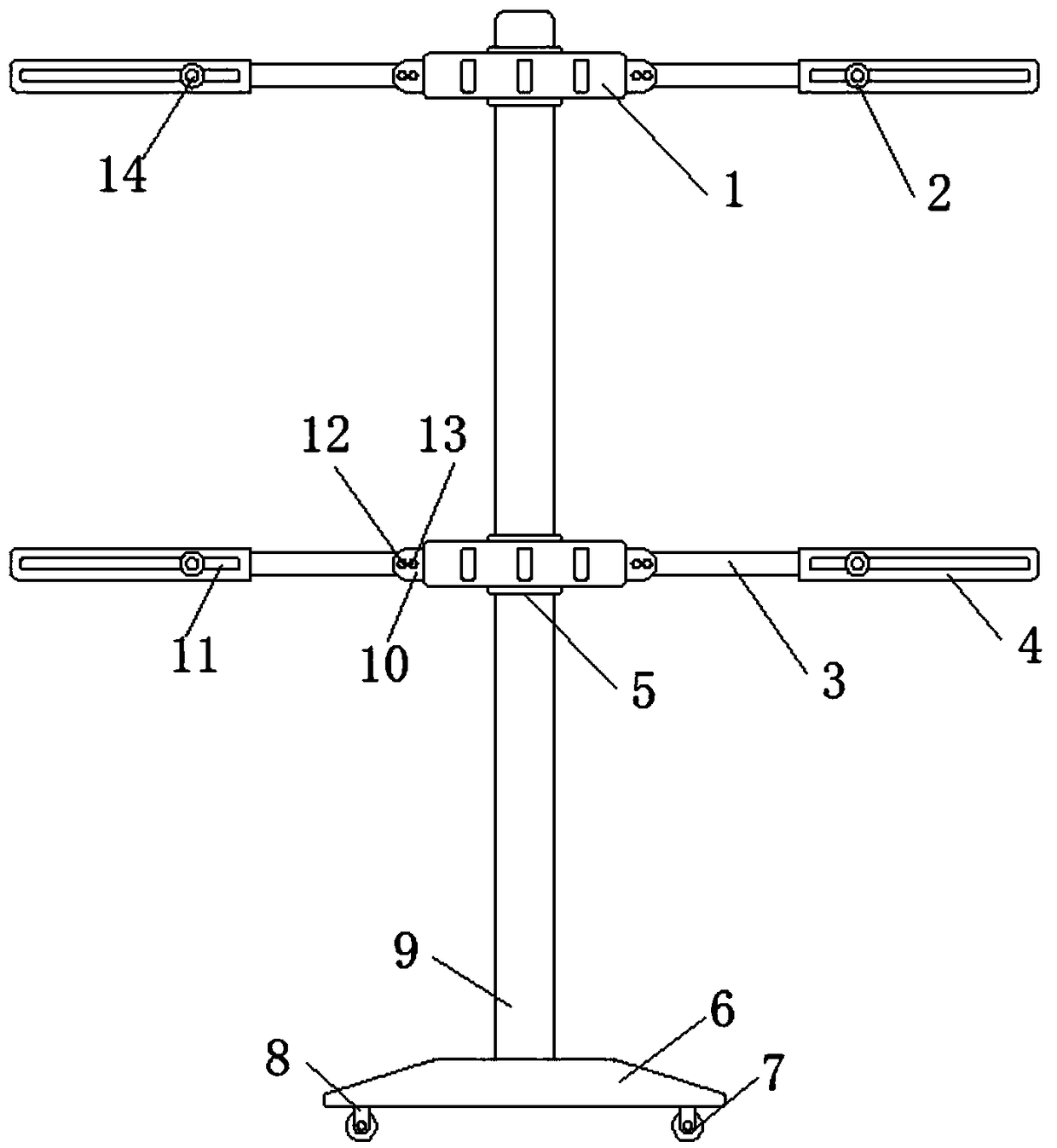 Convenient household clothes hanger