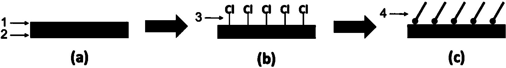 Germanium material surface stabilizing and passivating method