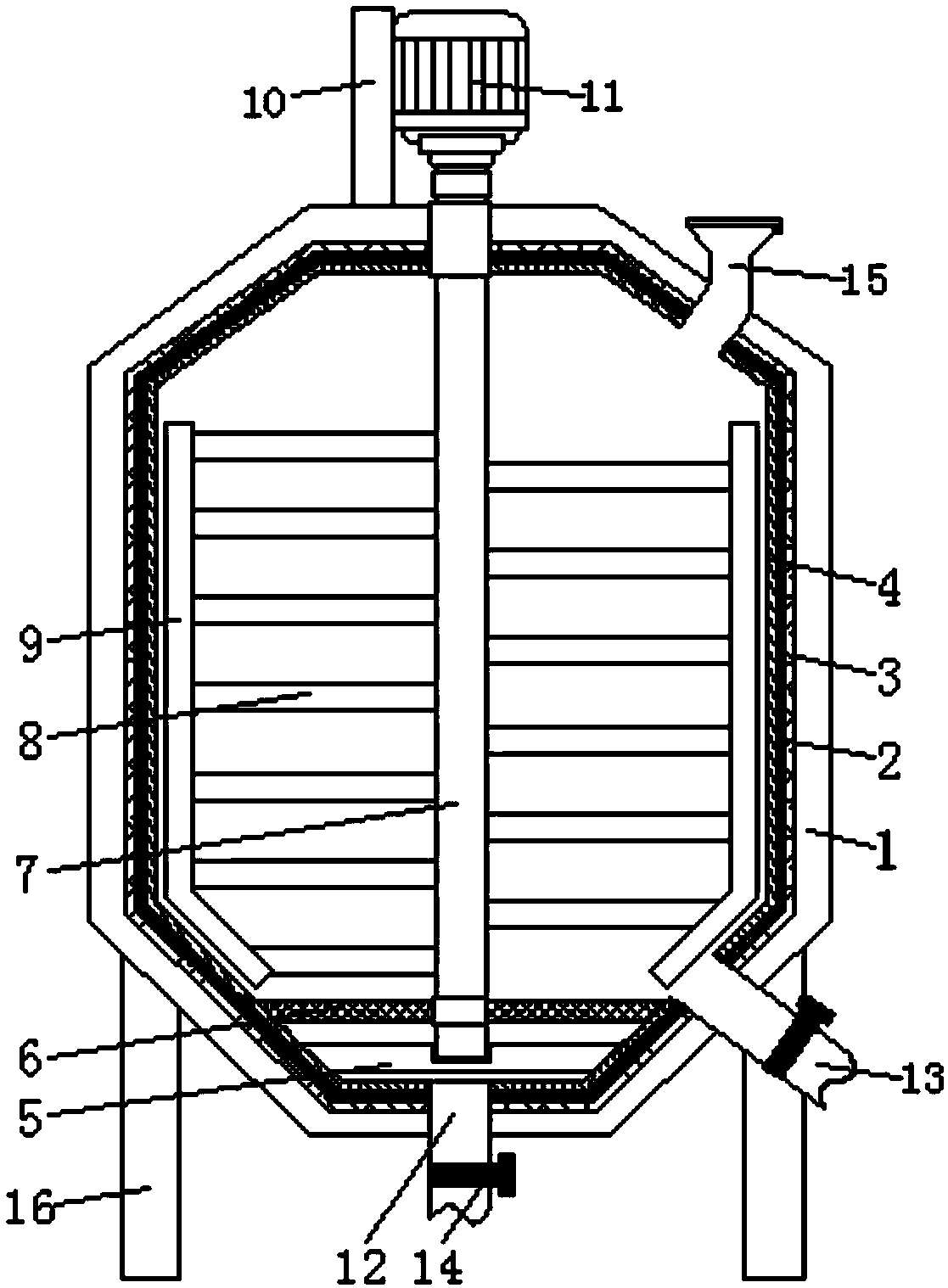 Reaction kettle for purifying chemical substances