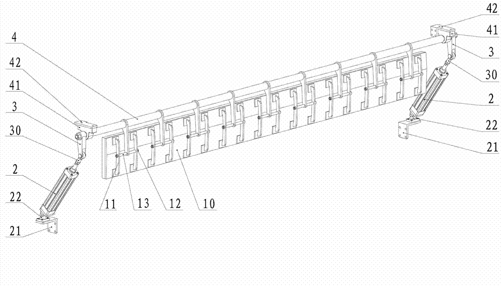 Control mechanism for opening and closing heating furnace door