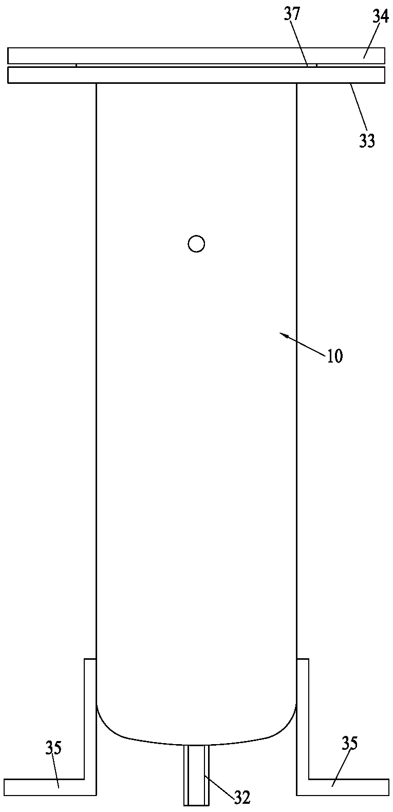 An industrial and commercial MW-level transcritical carbon dioxide heat pump oil separator