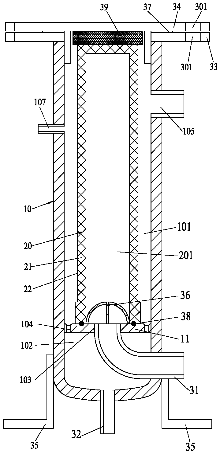 An industrial and commercial MW-level transcritical carbon dioxide heat pump oil separator