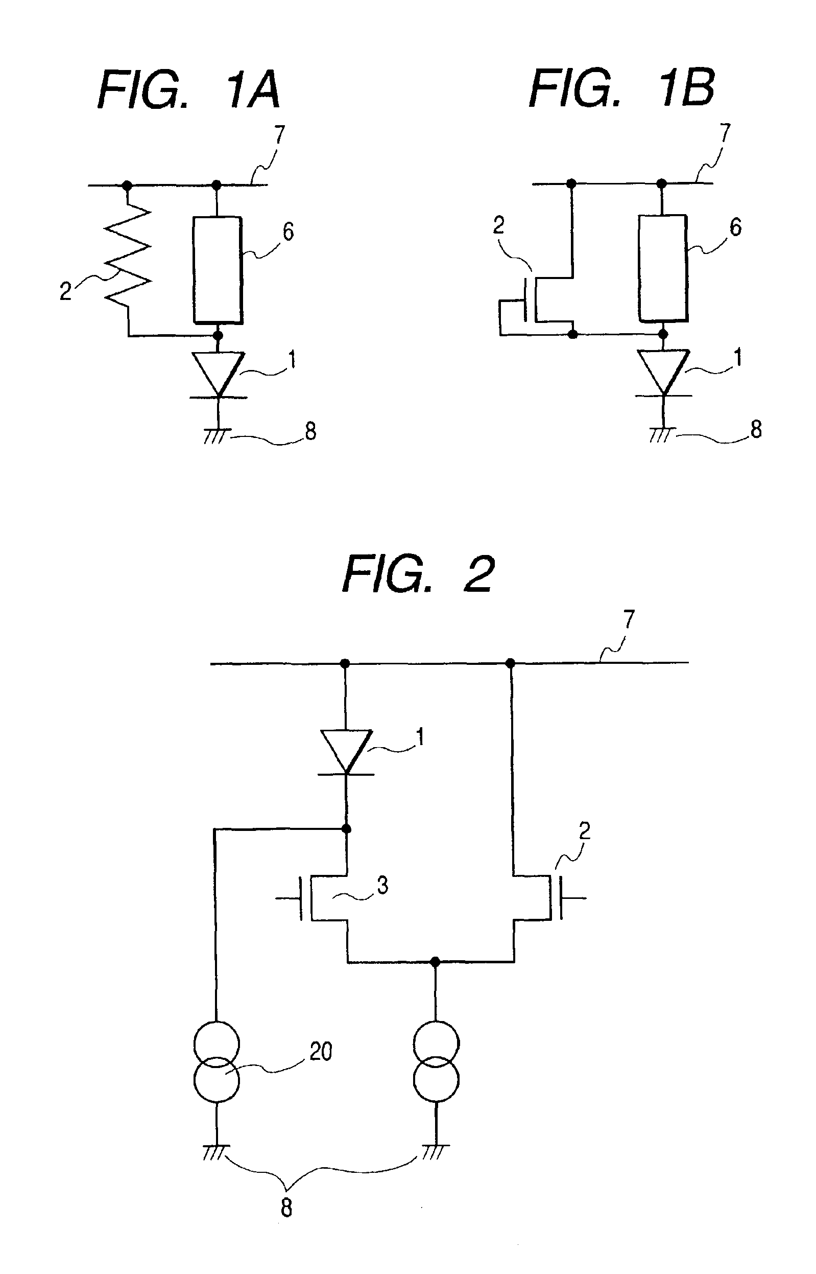 Drive circuit to be used in active matrix type light-emitting element array
