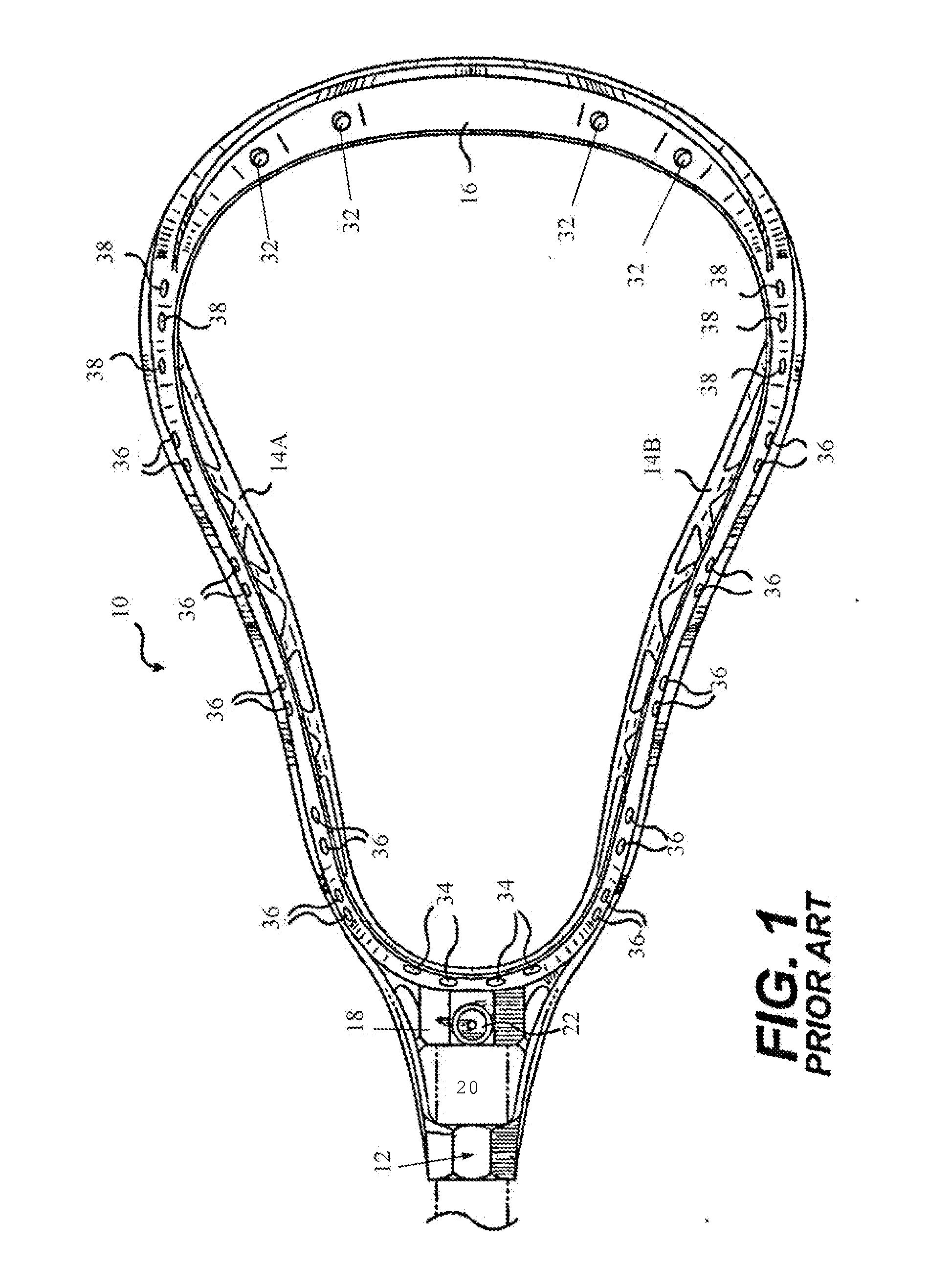 Handle-dampening lacrosse stick