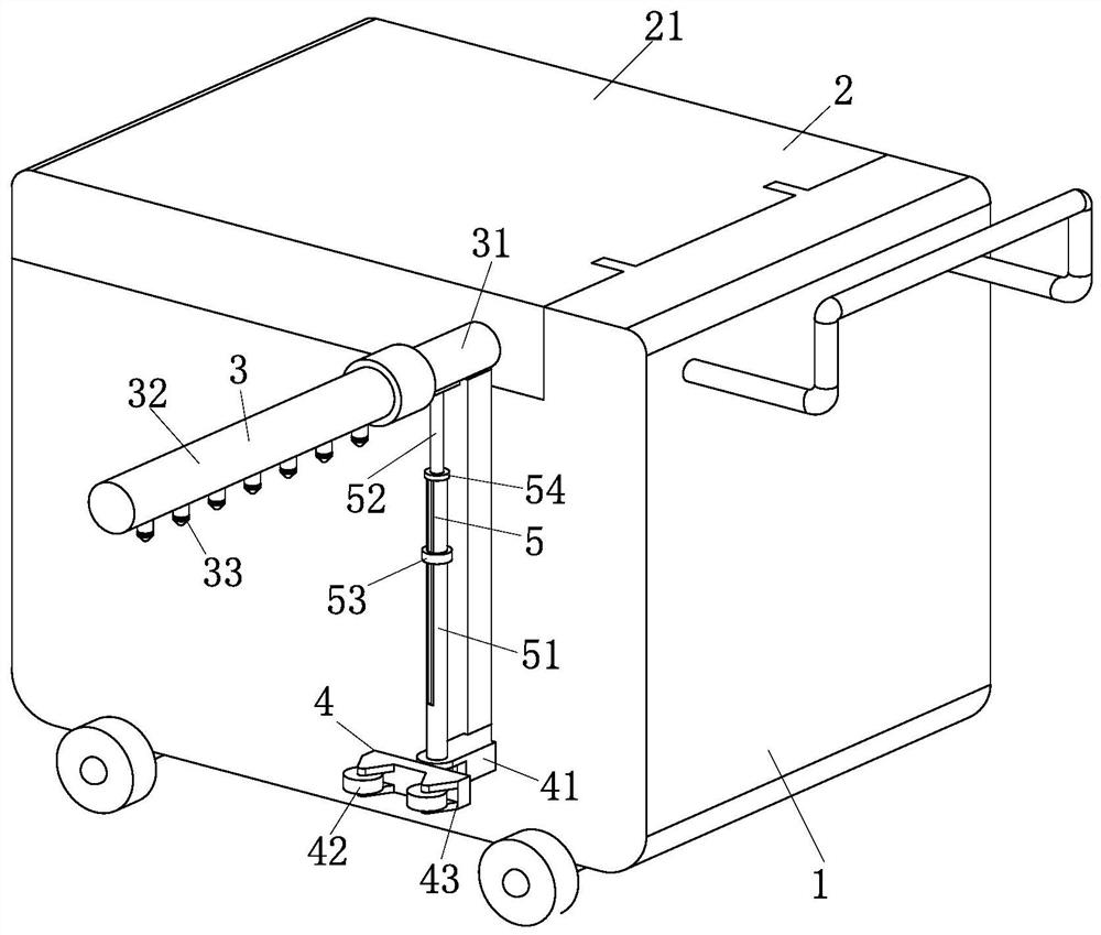 Internet-controlled green belt watering device