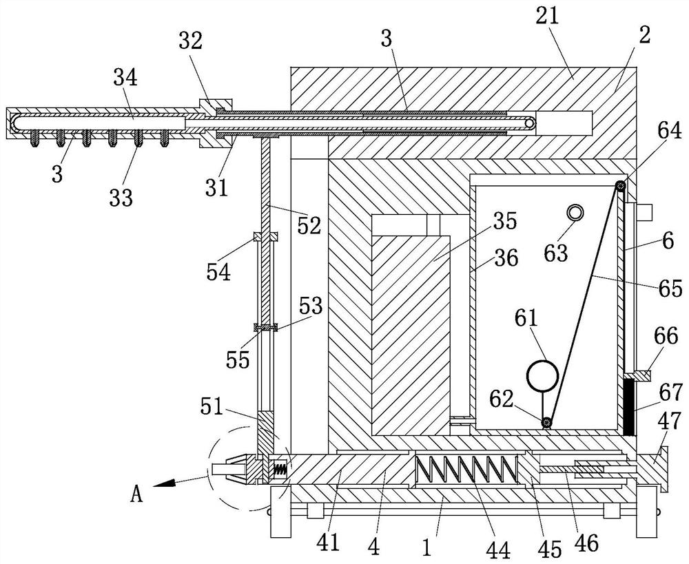 Internet-controlled green belt watering device