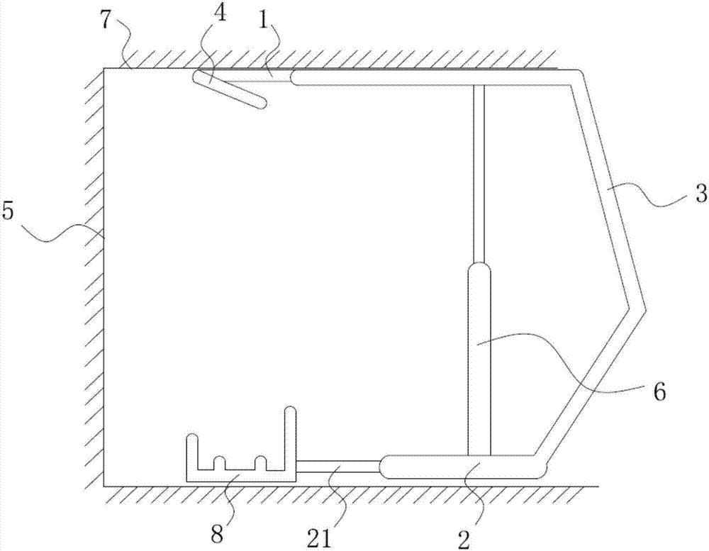 Automatic bracket moving control method and bracket