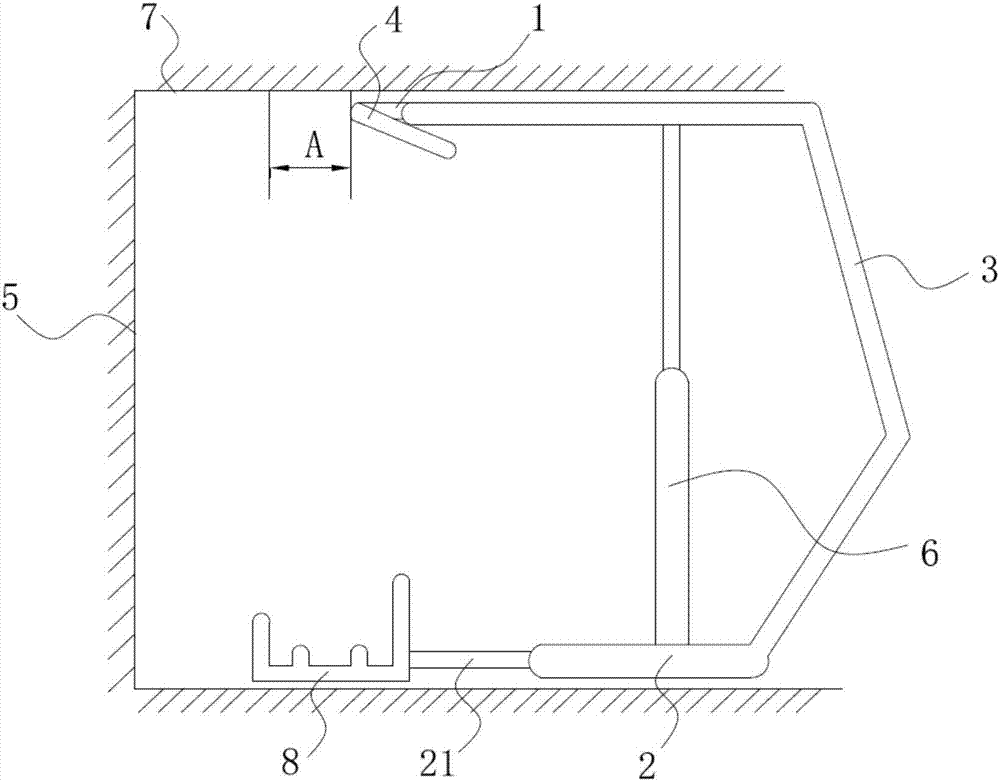 Automatic bracket moving control method and bracket