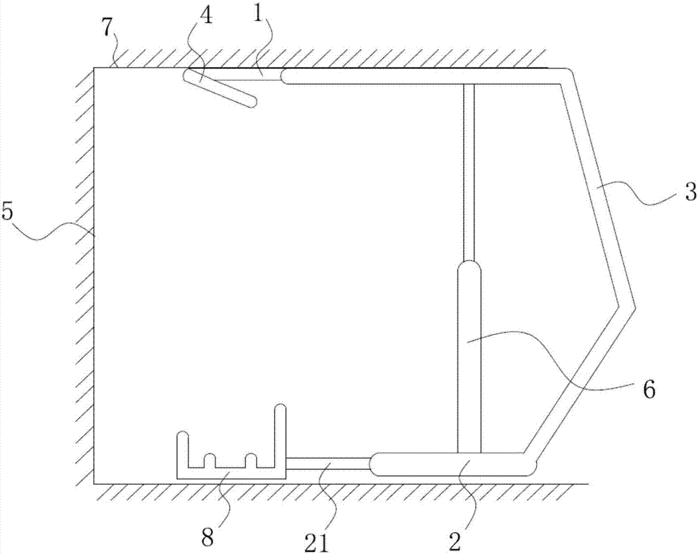 Automatic bracket moving control method and bracket