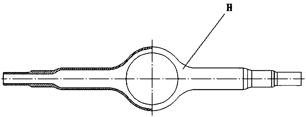 Forming equipment for axle head of drive axle housing