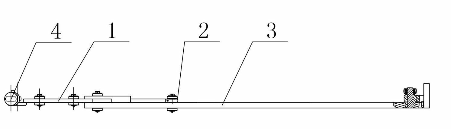 Tow arm of paver capable of adjusting angle and paver