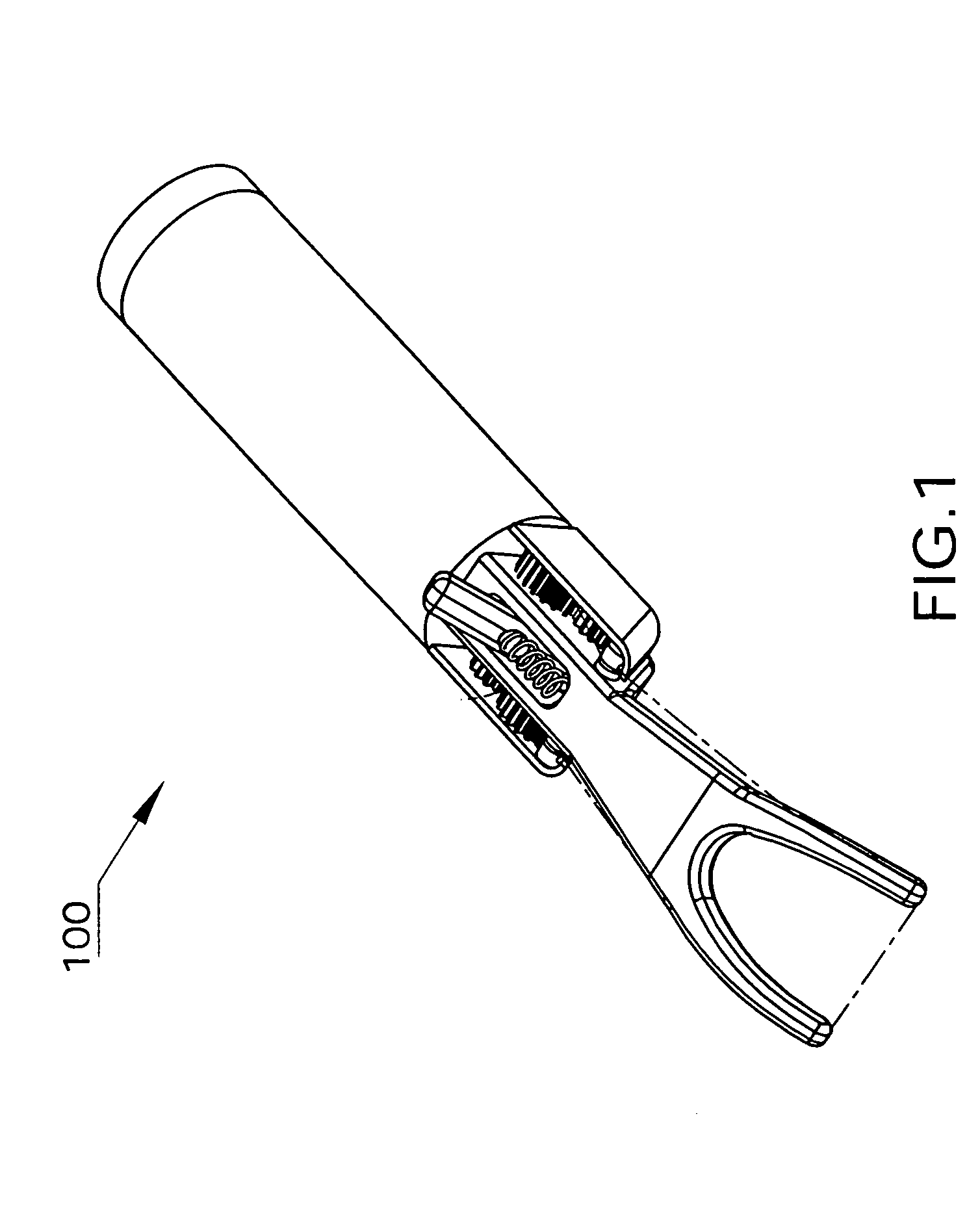 Flossing device with internal floss feed