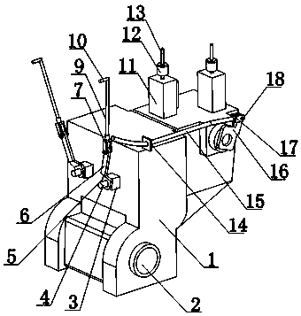 Atomizing nozzle installation adjusting device for agricultural irrigation