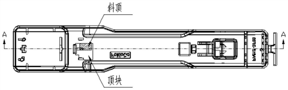 Delayed reverse inclined ejection mold stripping structure and mold stripping method