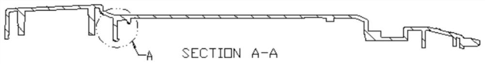 Delayed reverse inclined ejection mold stripping structure and mold stripping method