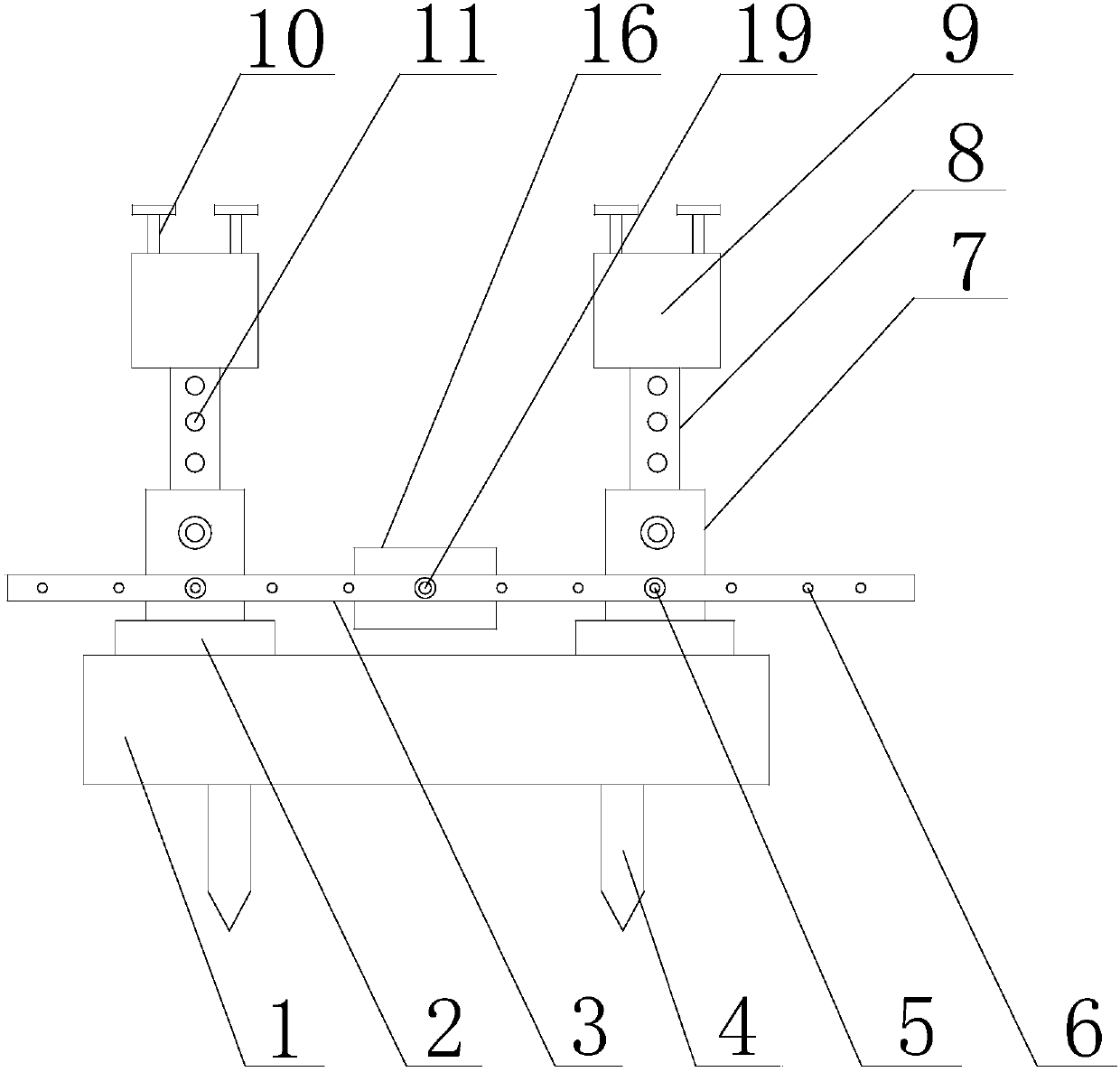 Processing device applied to civil construction steel