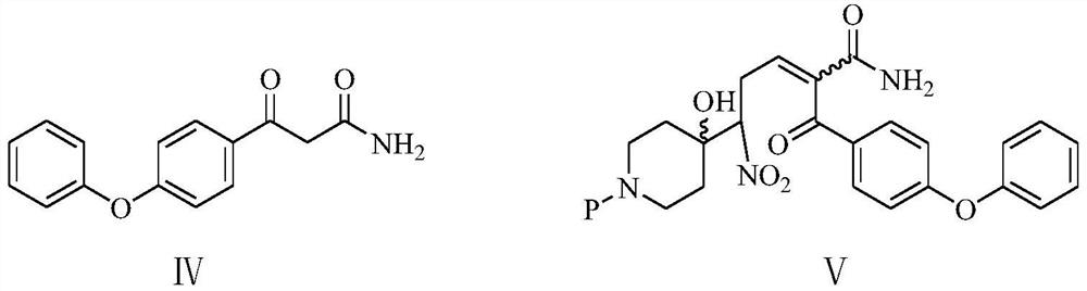 Preparation method of 2-(4-phenoxyphenyl)-6-(piperidine-4-) yl nicotinamide