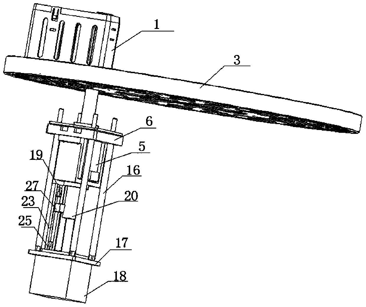 Reagent shaking-up and lifting equipment