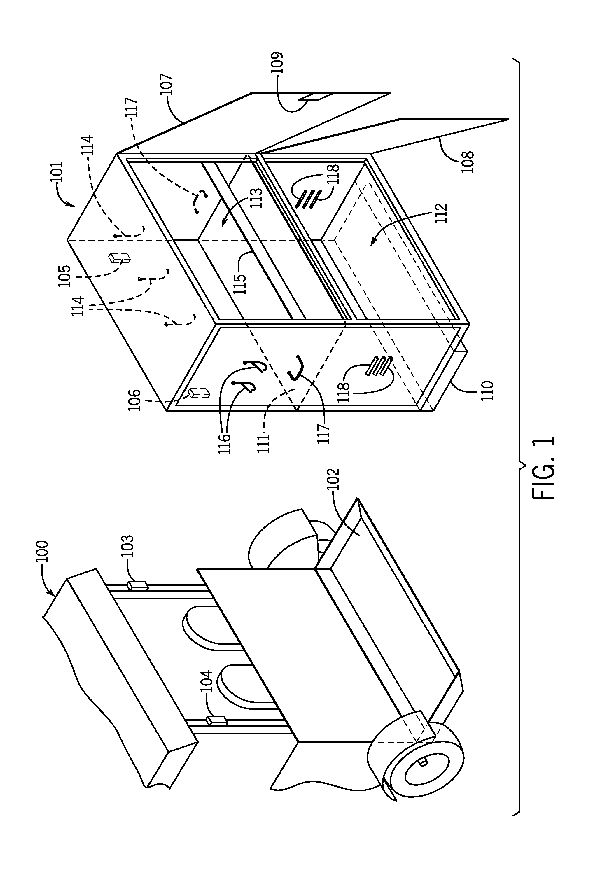 Removable storage module for golf cart