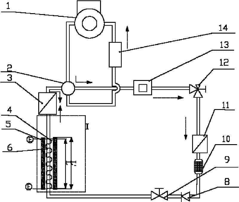 Preposed external concurrent heating defrosting-preventing device