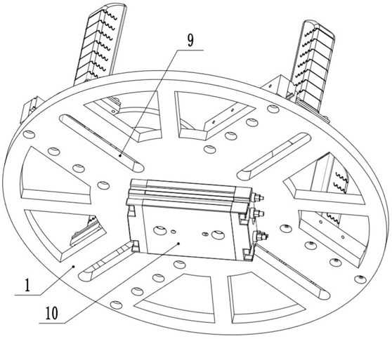 Variable-stroke soft pneumatic gripping device and working method thereof