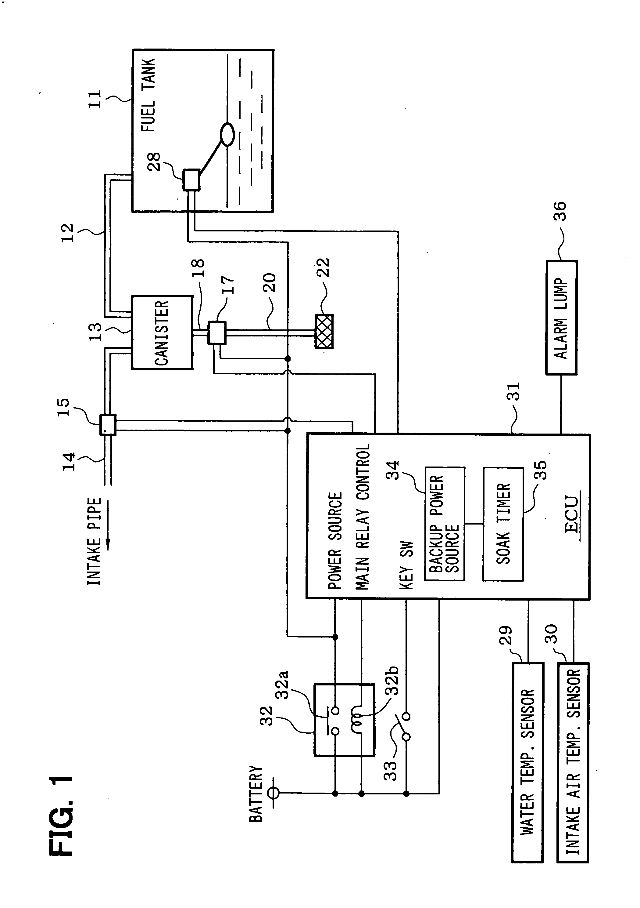 Leak detector for fuel vapor purge system