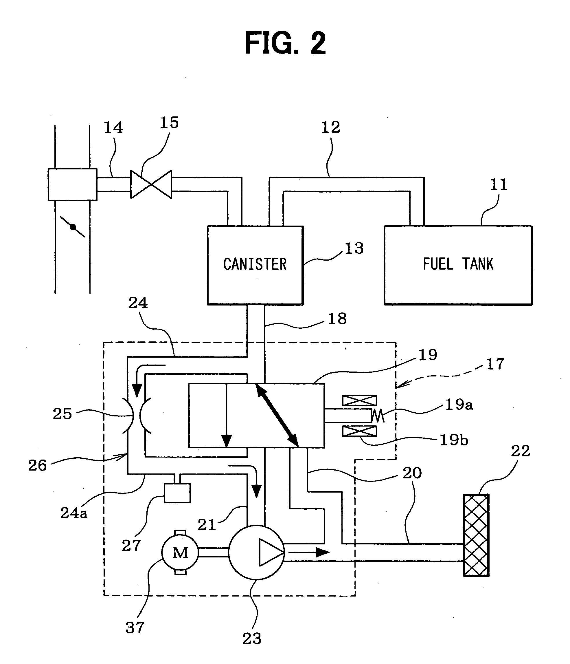 Leak detector for fuel vapor purge system