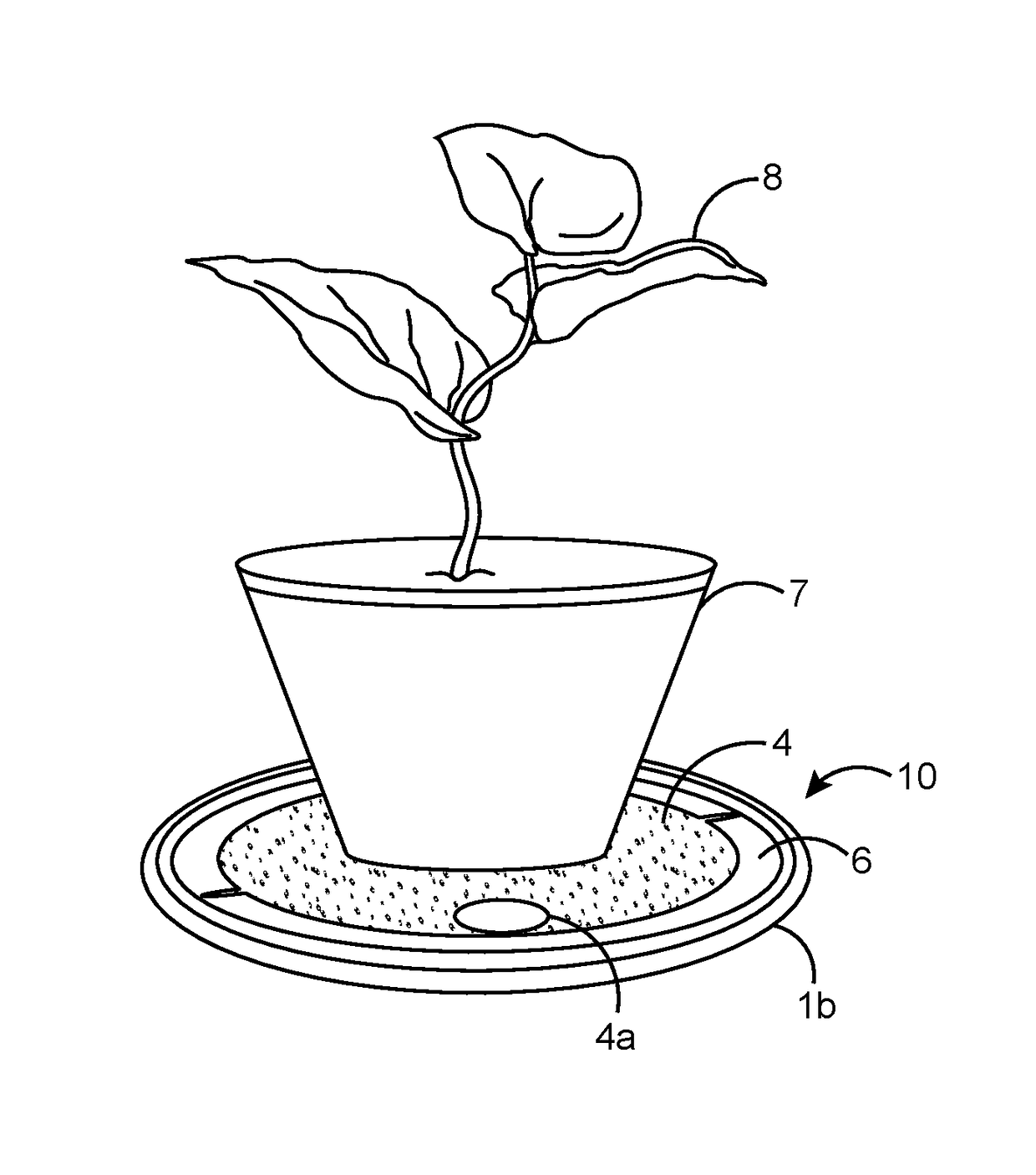 Sustained release irrigation apparatus with pivoting cap