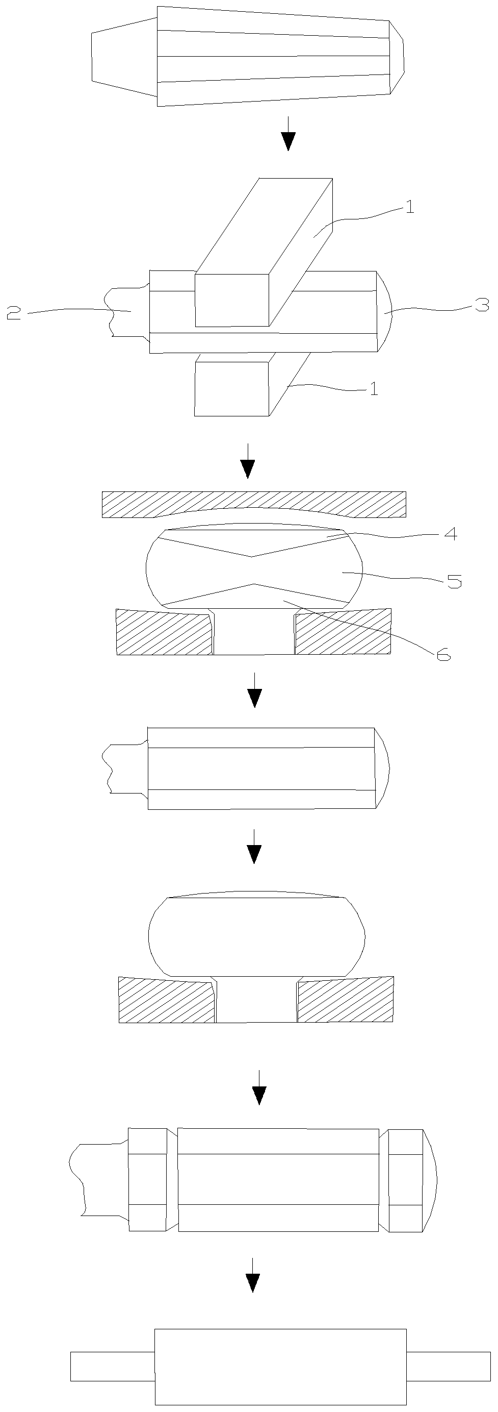 Forging method of roller