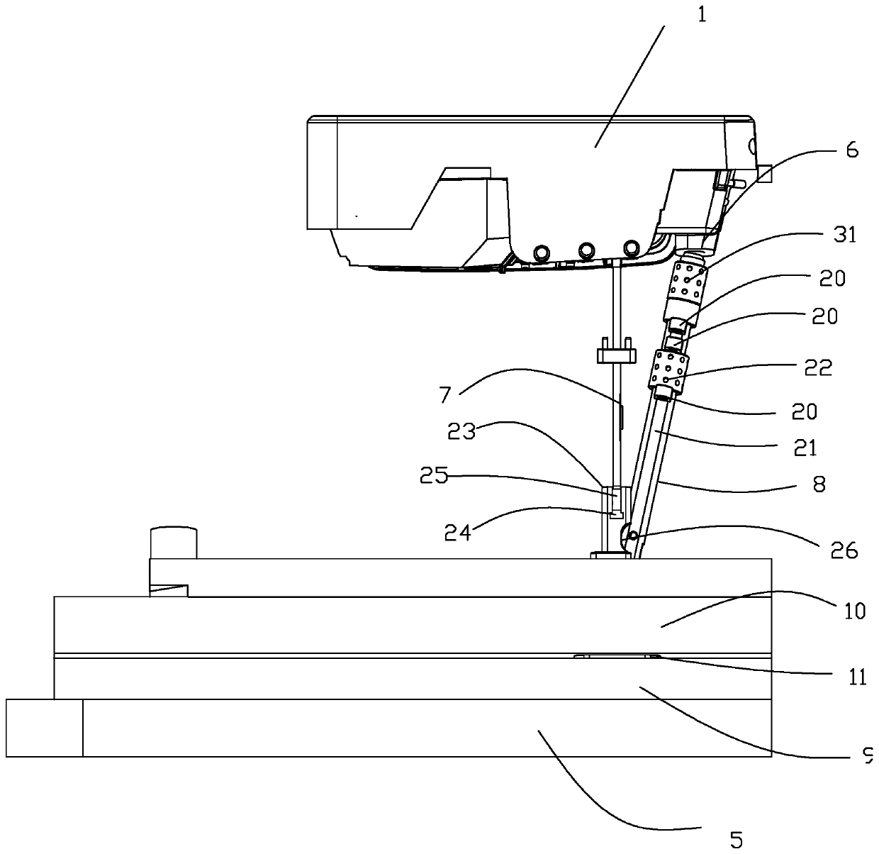 Automobile front door handle ejecting mechanism