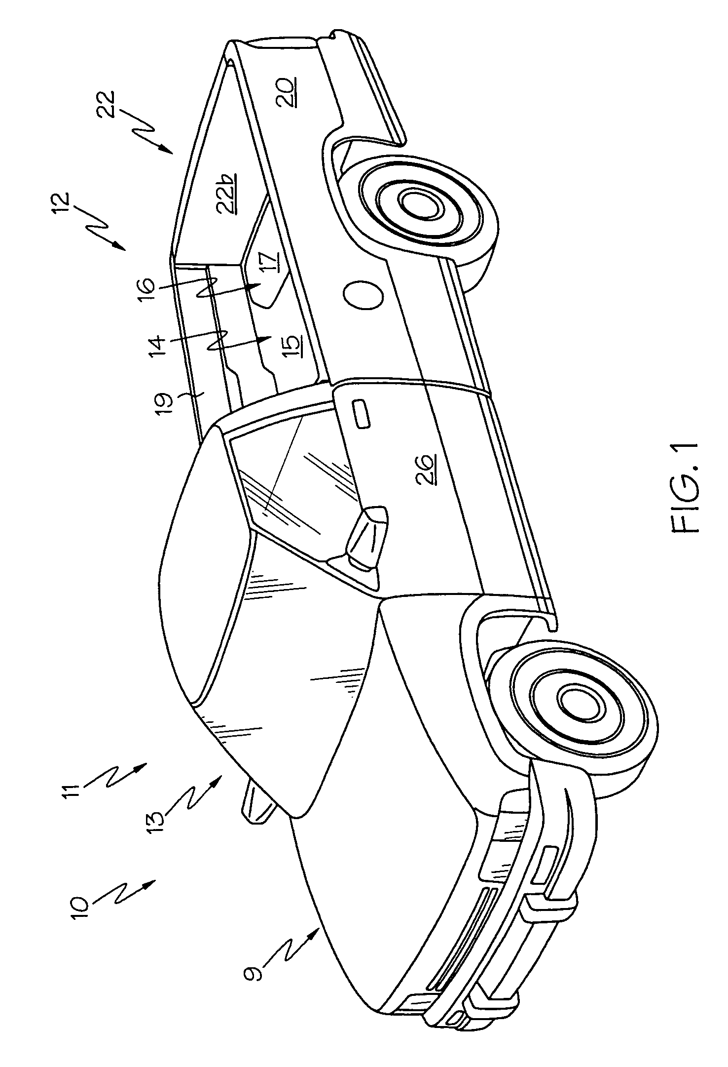 Cargo protecting system for a pickup truck