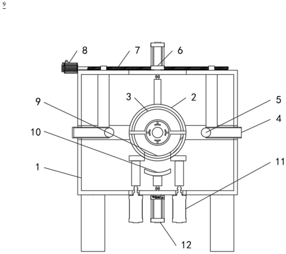 Steel pipe polishing and derusting device for bridge construction