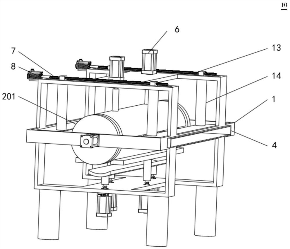 Steel pipe polishing and derusting device for bridge construction