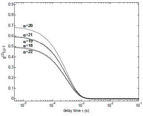 Dynamic light scattering variable angle optical fiber probe detection device and detection method