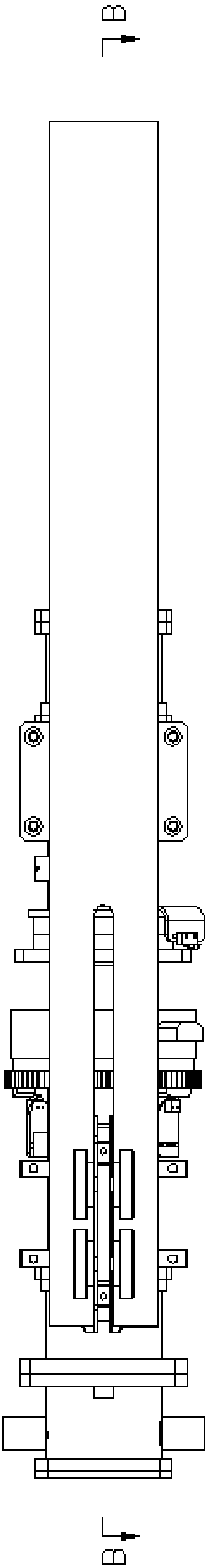 An automatic charging device for a coal mine inspection robot