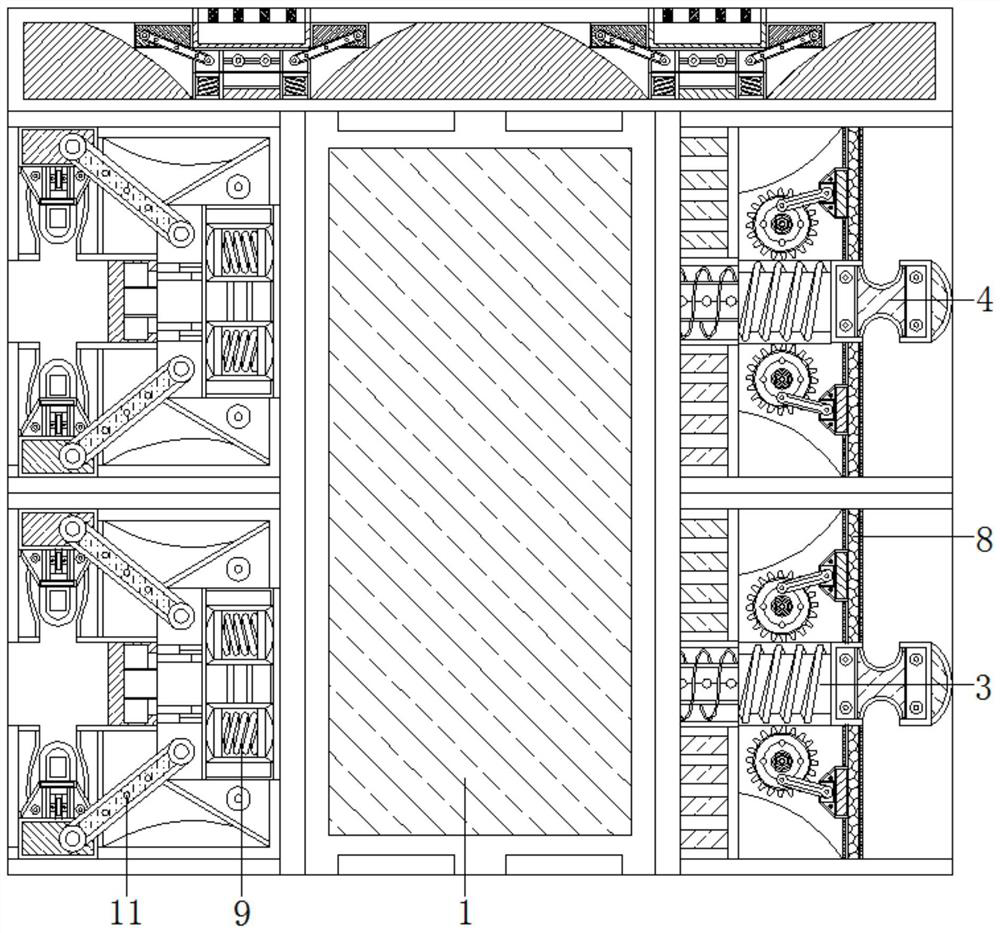 Compact shelf with good closing and sealing performance