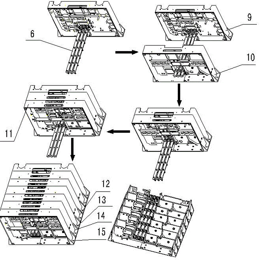 Power concentration and distribution device for power supply system control equipment of space craft